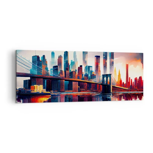 Obraz na plátne - Famózny New York - 140x50 cm