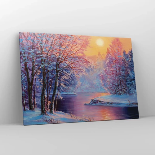 Obraz na plátne - Farby zimy - 100x70 cm