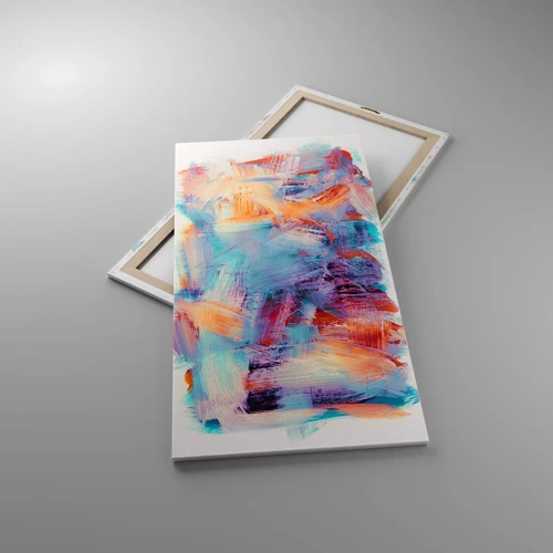 Obraz na plátne - Farebný neporiadok - 65x120 cm