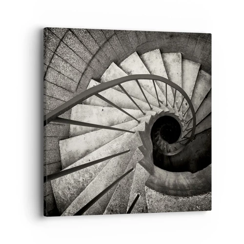 Obraz na plátne - Hore po schodoch, dole po schodoch - 40x40 cm