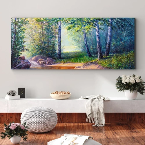 Obraz na plátne - Idylické prostredie - 100x40 cm