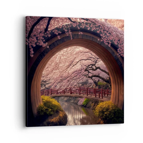 Obraz na plátne - Japonská jar - 40x40 cm