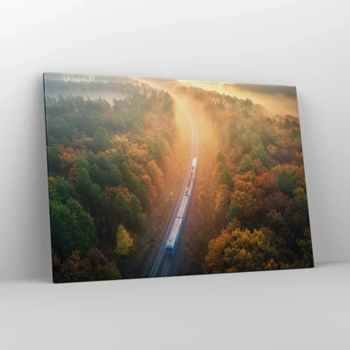 Obraz na plátne - Jesenná cesta - 100x70 cm
