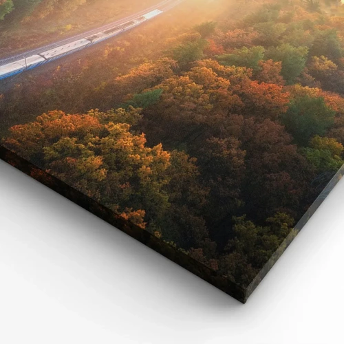 Obraz na plátne - Jesenná cesta - 40x40 cm
