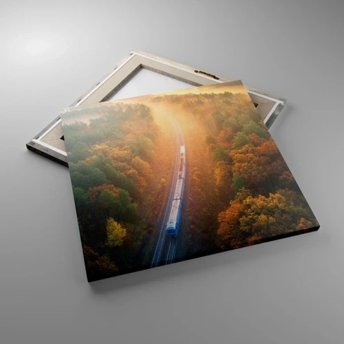 Obraz na plátne - Jesenná cesta - 50x50 cm