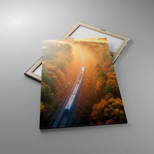 Obraz na plátne - Jesenná cesta - 80x120 cm