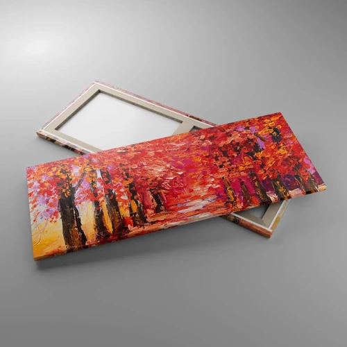 Obraz na plátne - Jesenná impresia - 100x40 cm