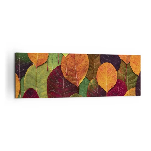 Obraz na plátne - Jesenná mozaika - 160x50 cm