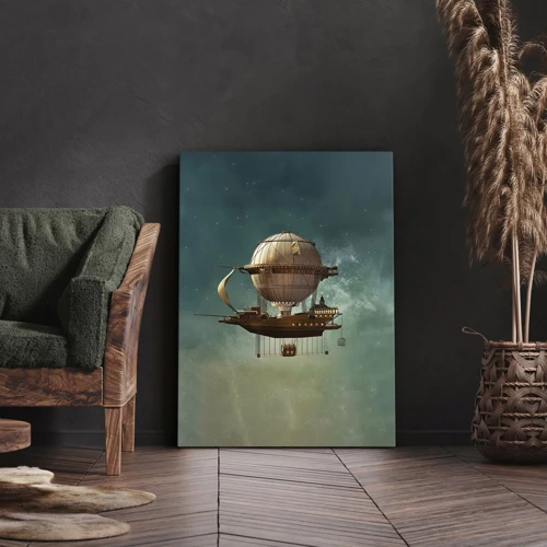 Obraz na plátne - Julius Verne pozdravuje - 65x120 cm