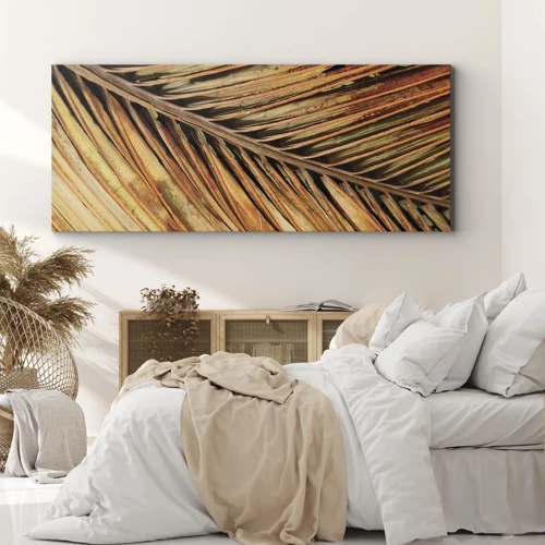 Obraz na plátne - Kokosové zlato - 160x50 cm