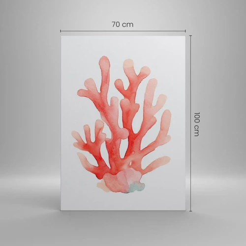 Obraz na plátne - Koralový koral - 70x100 cm