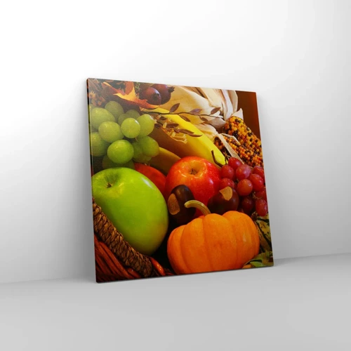 Obraz na plátne - Košík úrody - 60x60 cm