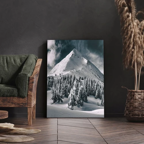 Obraz na plátne - Krajina snehu a ľadu - 45x80 cm