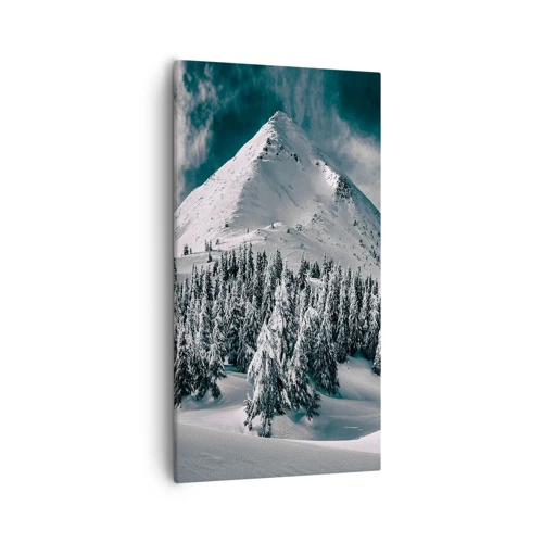 Obraz na plátne - Krajina snehu a ľadu - 55x100 cm