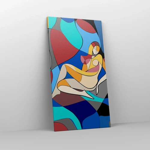 Obraz na plátne - Kubistický akt - 65x120 cm