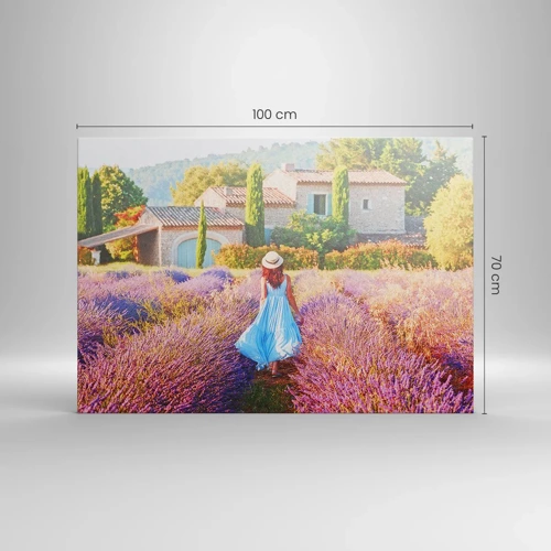 Obraz na plátne - Levanduľové dievča - 100x70 cm