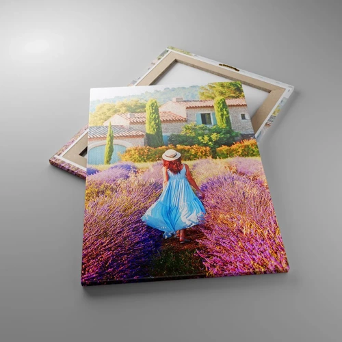 Obraz na plátne - Levanduľové dievča - 50x70 cm