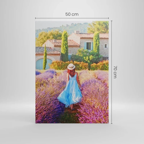 Obraz na plátne - Levanduľové dievča - 50x70 cm