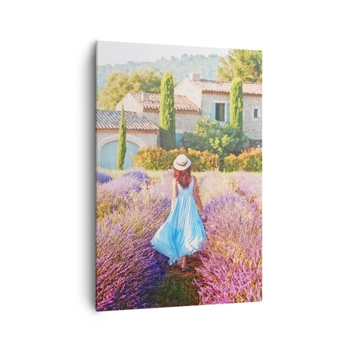 Obraz na plátne - Levanduľové dievča - 70x100 cm