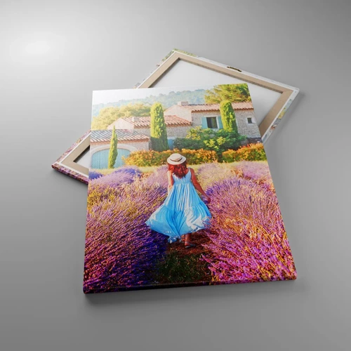 Obraz na plátne - Levanduľové dievča - 70x100 cm
