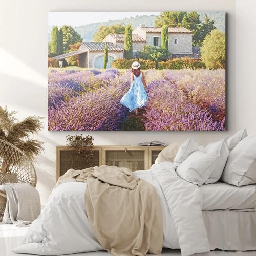 Obraz na plátne - Levanduľové dievča - 70x50 cm