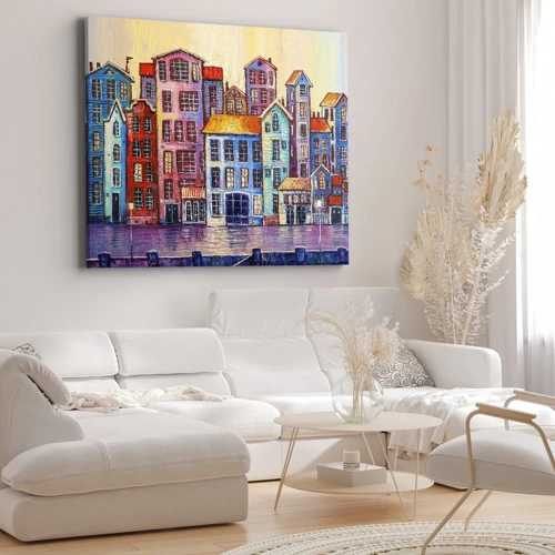 Obraz na plátne - Mesto ako z rozprávky - 100x70 cm