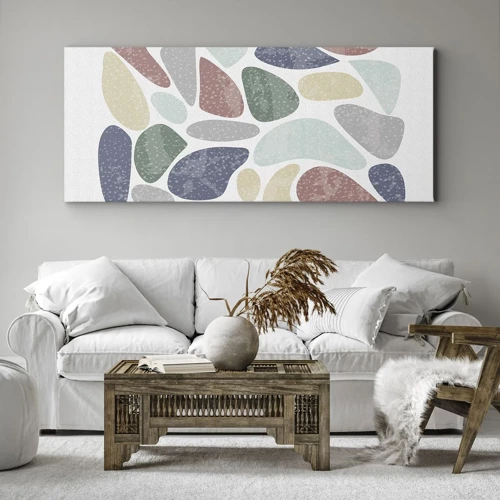 Obraz na plátne - Mozaika práškových farieb - 120x50 cm