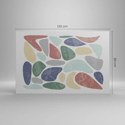 Obraz na plátne - Mozaika práškových farieb - 120x80 cm