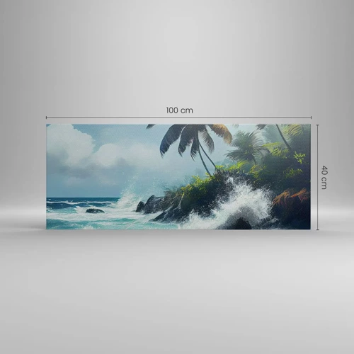 Obraz na plátne - Na tropickom pobreží - 100x40 cm