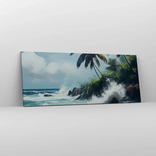 Obraz na plátne - Na tropickom pobreží - 100x40 cm