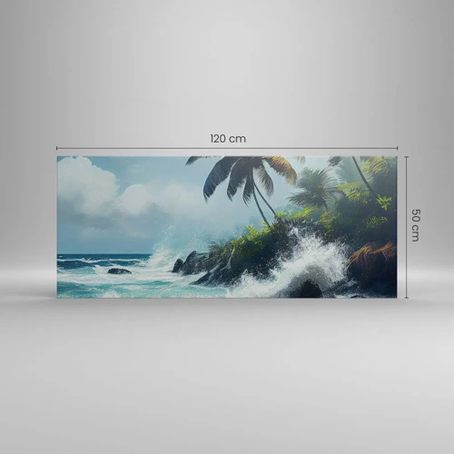 Obraz na plátne - Na tropickom pobreží - 120x50 cm