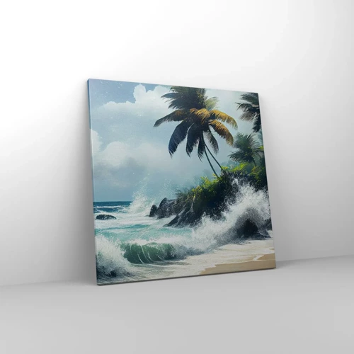 Obraz na plátne - Na tropickom pobreží - 60x60 cm