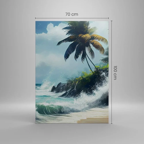 Obraz na plátne - Na tropickom pobreží - 70x100 cm