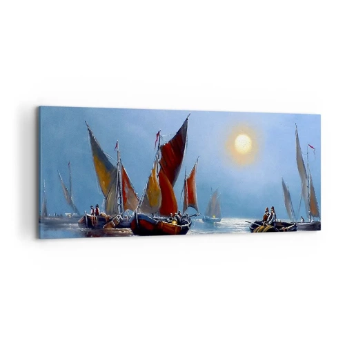 Obraz na plátne - Nočný rybolov - 120x50 cm