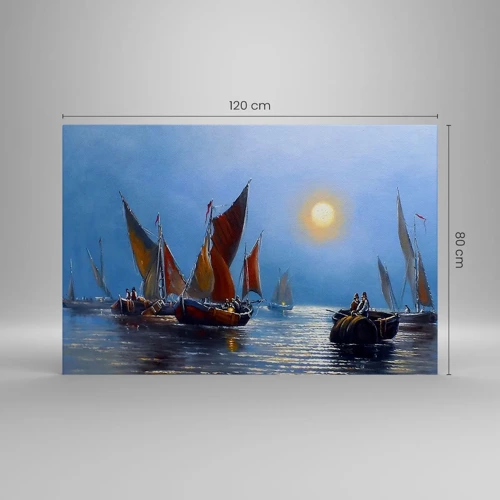 Obraz na plátne - Nočný rybolov - 120x80 cm