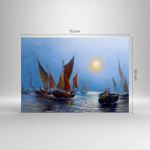 Obraz na plátne - Nočný rybolov - 70x50 cm