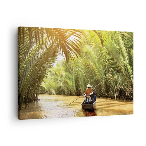 Obraz na plátne - Palmovou roklinou - 70x50 cm
