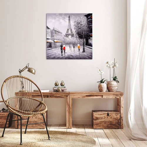 Obraz na plátne - Parížska prechádzka - 50x50 cm