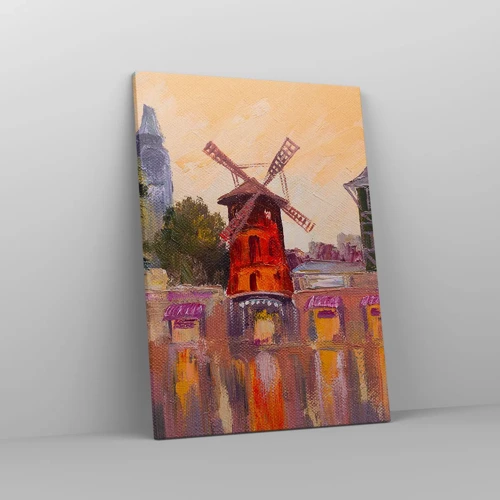 Obraz na plátne - Parížske ikony – Moulin Rouge - 50x70 cm