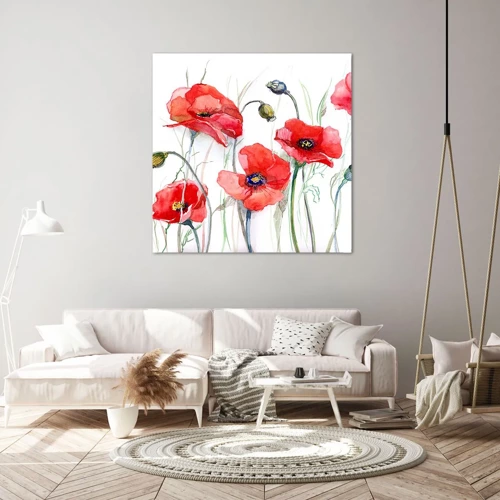Obraz na plátne - Poľské kvety - 50x50 cm