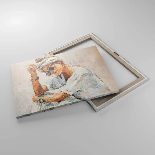 Obraz na plátne - Portrét v plnom slnku - 70x50 cm