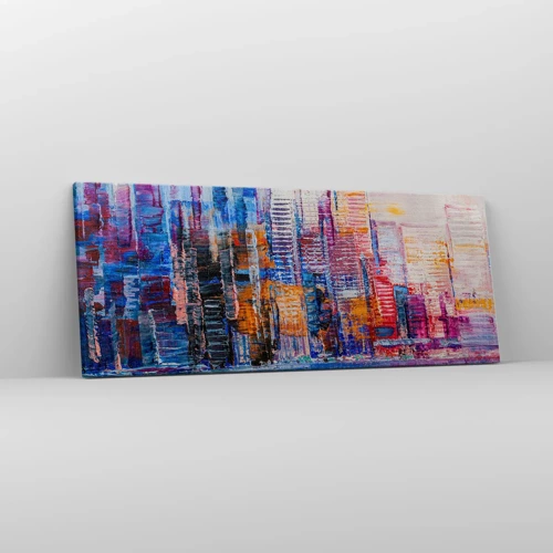 Obraz na plátne - Radostná metropola - 100x40 cm