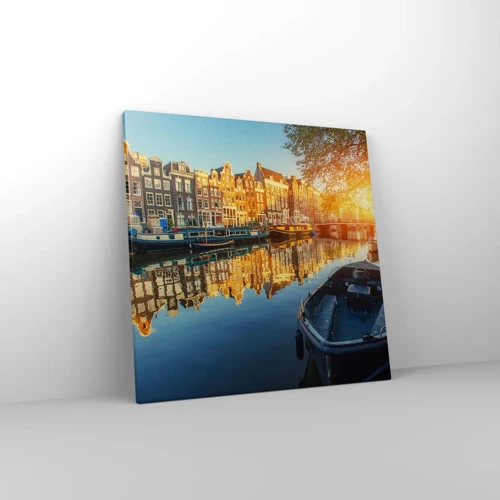 Obraz na plátne - Ráno v Amsterdame - 50x50 cm