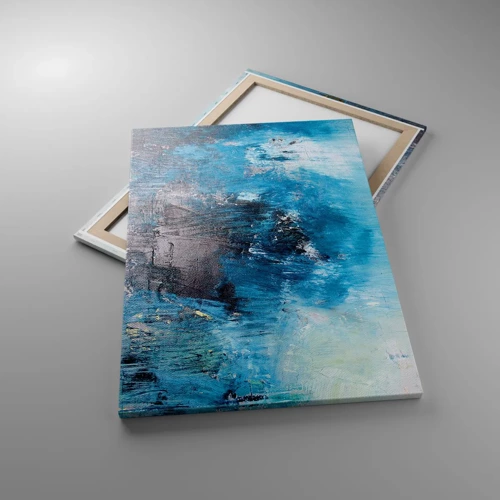 Obraz na plátne - Rapsódia v modrom - 70x100 cm