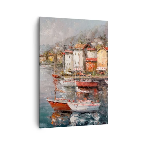 Obraz na plátne - Romantický prístav - 70x100 cm