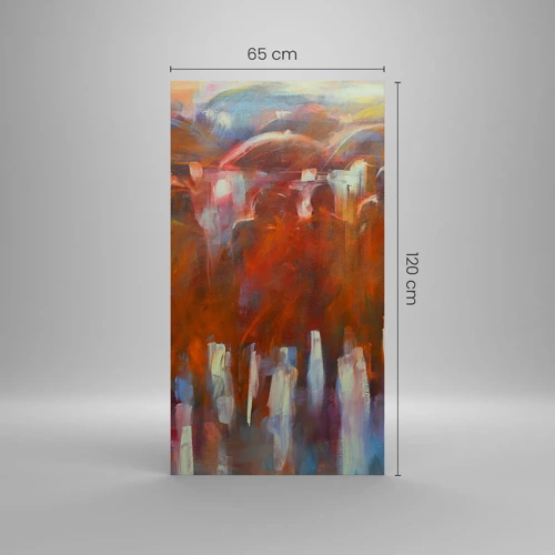 Obraz na plátne - Rovnocenní v daždi a hmle - 65x120 cm