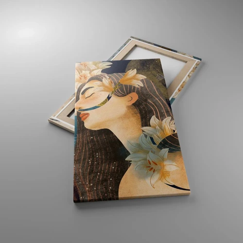 Obraz na plátne - Rozprávka o princeznej s ľaliami - 45x80 cm
