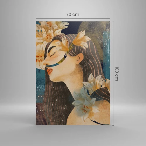 Obraz na plátne - Rozprávka o princeznej s ľaliami - 70x100 cm