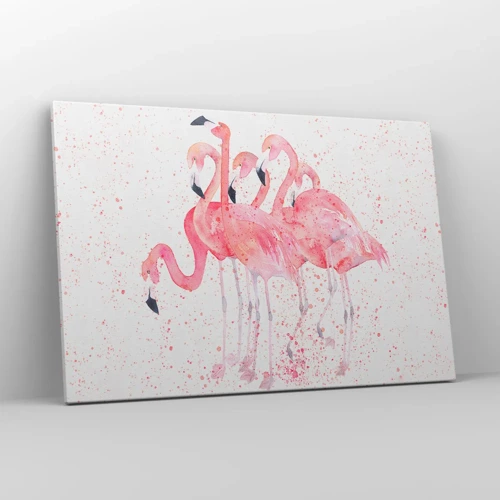 Obraz na plátne - Ružový ansámbl - 120x80 cm