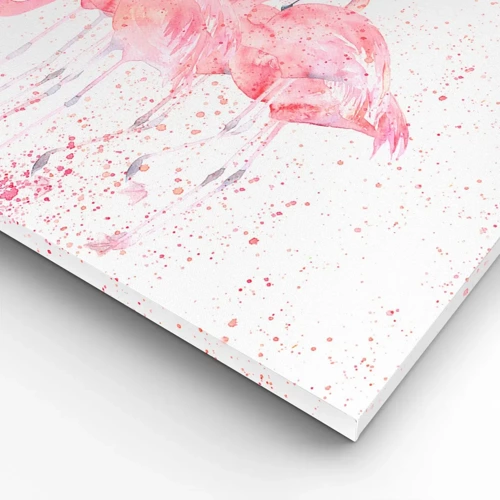Obraz na plátne - Ružový ansámbl - 70x100 cm